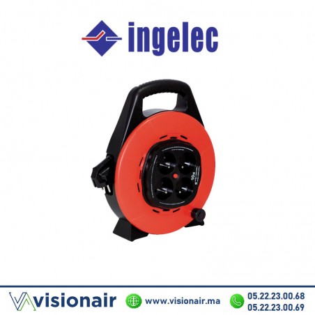 Enrouleur INGELEC domestique 4 prises 2P+T 10m avec protection
Casablanca Maroc