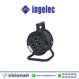 Enrouleur professionnel INGELEC 4 prises 2P+T 25m Casablanca Maroc
