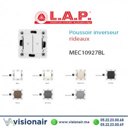Poussoir inverseur rideaux LAP Millenium blanc 10927BL1 Casablanca Maroc