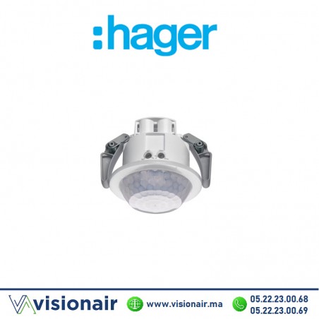 Détecteur de prés & mouvement Hager enc couloir 5x30m EER505 Casablanca Maroc