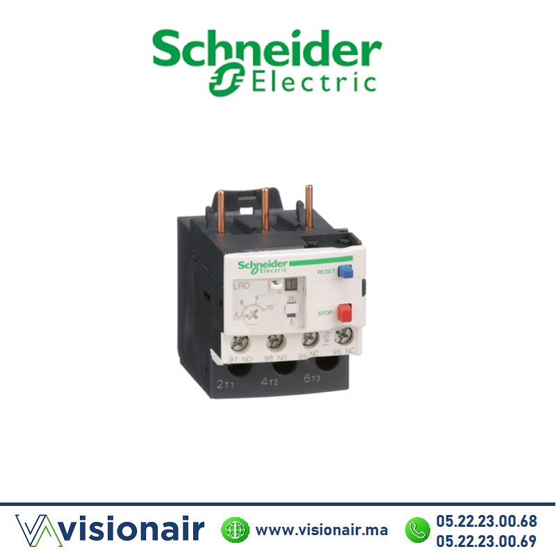 Relais Thermique TeSys LRD05 Schneider Electric - Protection Moteur 0,63-1A - Classe 10A - Facile à Installer