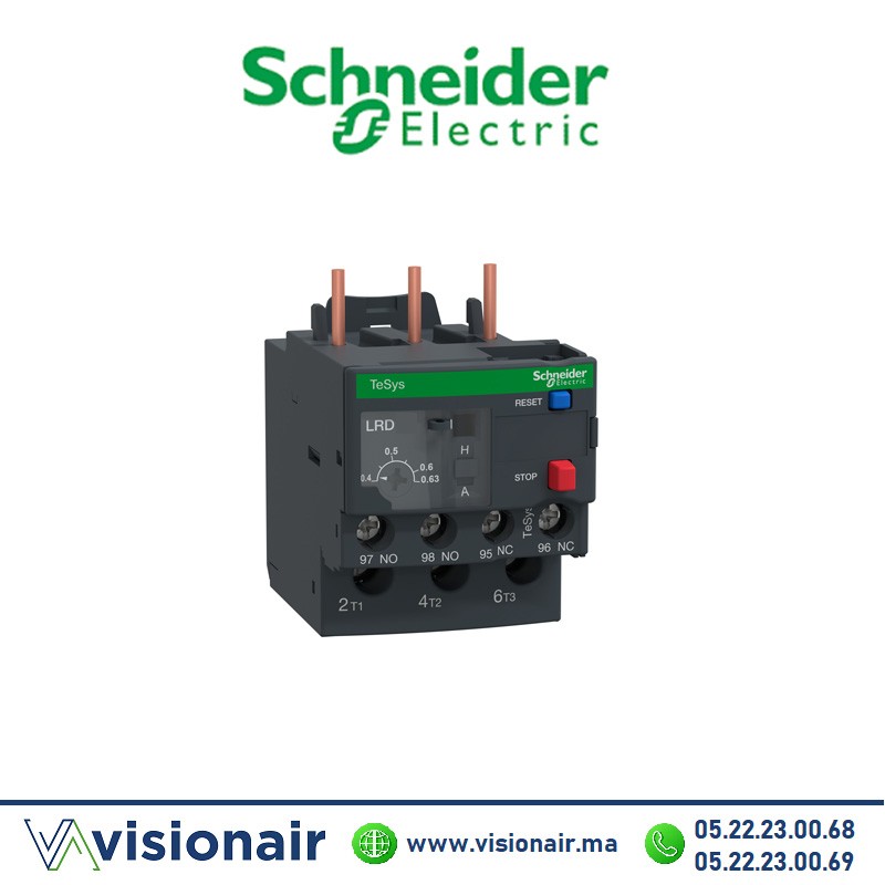 Relais thermique SCHNEIDER  0.63A...1A TESYS LRD05 Casablanca Maroc