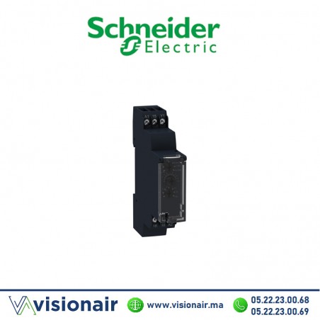 Relais temporisé HARMONY Schneider 1OF - 1s à 100h - 24CC 12 à 240V AC Casablanca Maroc