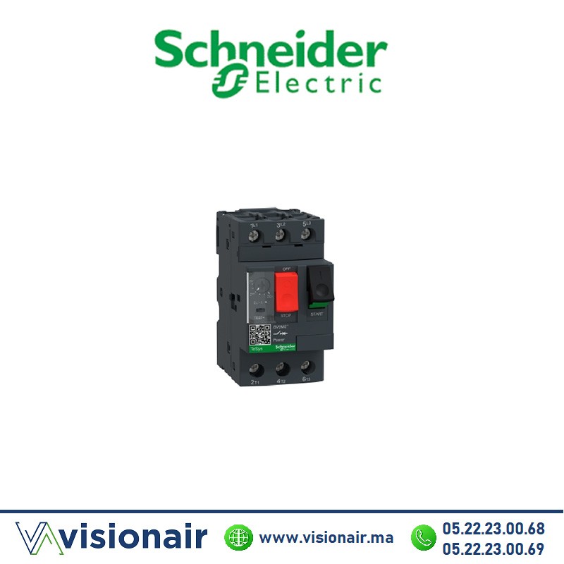 Disjoncteur moteur SCHNEIDER 0,25A..0,4A 3P 3d GV2ME03 Casablanca Maroc