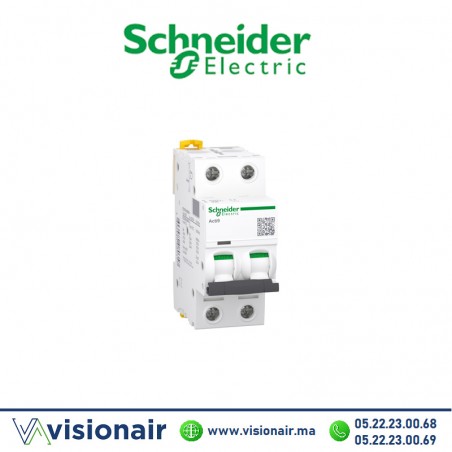 Disjoncteur SCHNEIDER iC60 2P 40A A9F74263 Casablanca Maroc