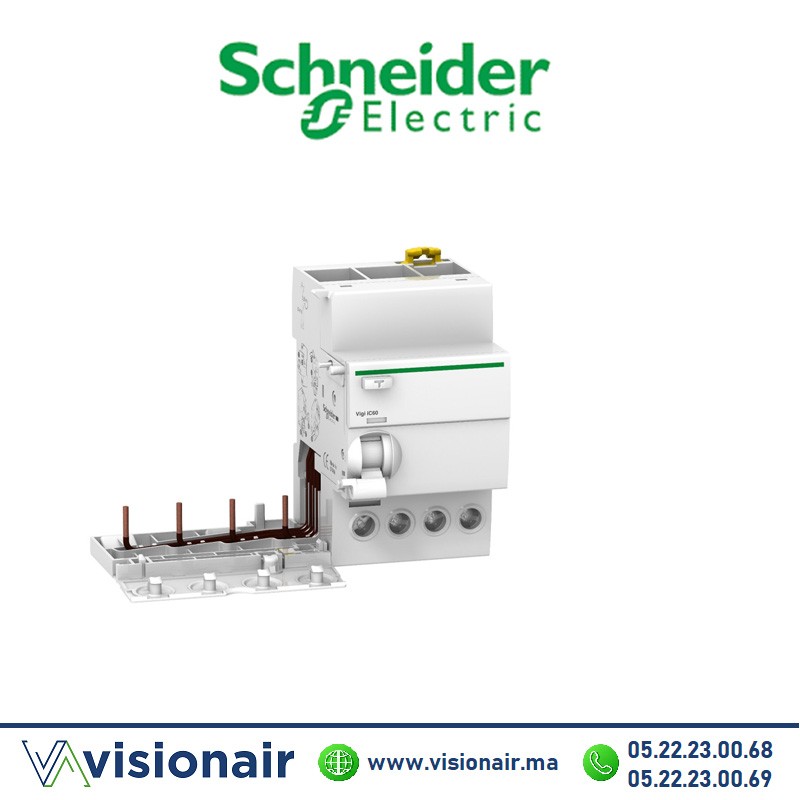 VIGI IC60 4P 63A 30mA AC - Disjoncteur Différentiel Acti9 Schneider