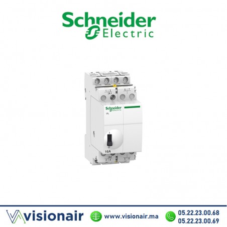 Télérupteur SCHNEIDER Acti9 iTL 16A 4NO A9C30814 Casablanca Maroc