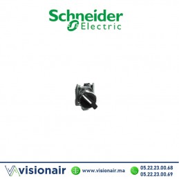 Bouton tournant Schneider noir à manette 2 position à rap 1F métallique XB4BD41 Casablanca Maroc