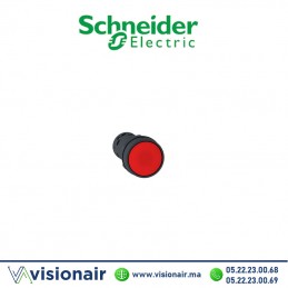 Bouton poussoir Schneider affleurant rouge XB7NA42 - VISIONAIR Maroc