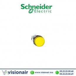 Voyant rond Schneider jaune LED intégrée 230V XB7EV05MP Casablanca Maroc