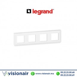 Plaque 4 x 2 modules Legrand Mosaic Blanc 078808L Casablanca Maroc