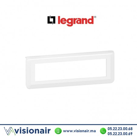 Plaque 8 modules Legrand Mosaic Blanc 078818L Casablanca Maroc