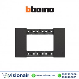 Plaque BTICINO Living Now 3 modules Noir BTKA4803KG Casablanca Maroc