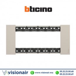 Plaque BTICINO Living Now 6 modules Sable BTKA4806KM Casablanca Maroc