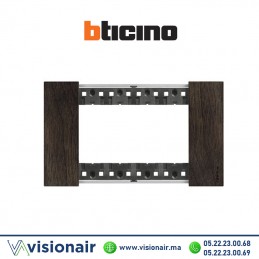 Plaque BTICINO Living Now 4 modules Noyer BTKA4804LG Casablanca Maroc