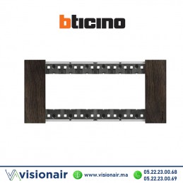 Plaque BTICINO Living Now 6 modules Noyer BTKA4806LG Casablanca Maroc