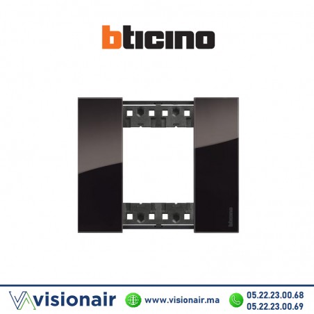 Plaque Night BTICINO Living Now 2 modules KA4802DG Casablanca Maroc