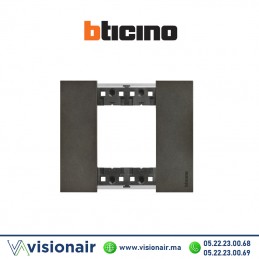 Plaque Space BTICINO Living Now 2 modules KA4802NG Casablanca Maroc