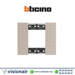 Plaque Optic BTICINO Living Now 2 modules KA4802MM Casablanca Maroc