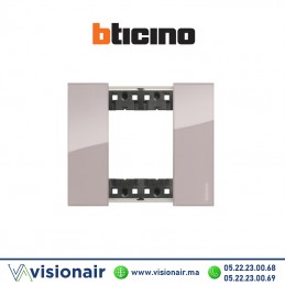 Plaque Aura BTICINO Living Now 2 modules KA4802DM Casablanca Maroc