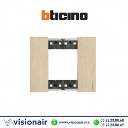 Plaque Or BTICINO Living Now 2 modules KA4802ZW Casablanca Maroc