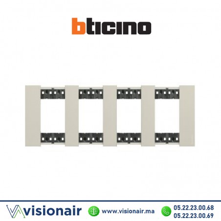 Plaque BTICINO Living Now 4x2 modules Sable BTKA4802M4KM Casablanca Maroc