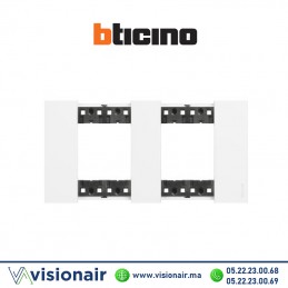 Plaque BTICINO Living Now 2x2 modules Noir BTKA4802M2KW Casablanca Maroc