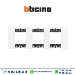 Plaque BTICINO Living Now 3x2 modules blanc BTKA4802M3KW Casablanca Maroc