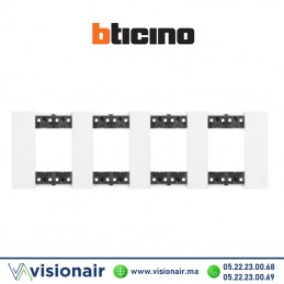 Plaque BTICINO Living Now 4x2 modules blanc BTKA4802M4KW Casablanca Maroc