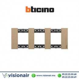 Plaque BTICINO Living Now 3x2 modules Chêne BTKA4802M3LM Casablanca Maroc