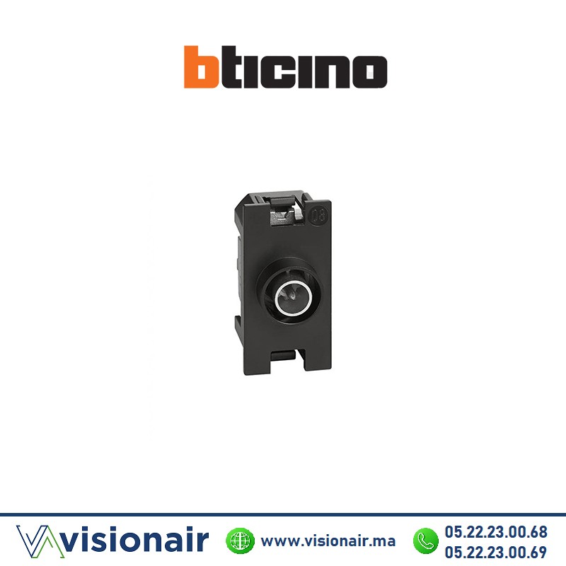 Prise TV simple mâle BTICINO Living Now BTK4202D Casablanca Maroc