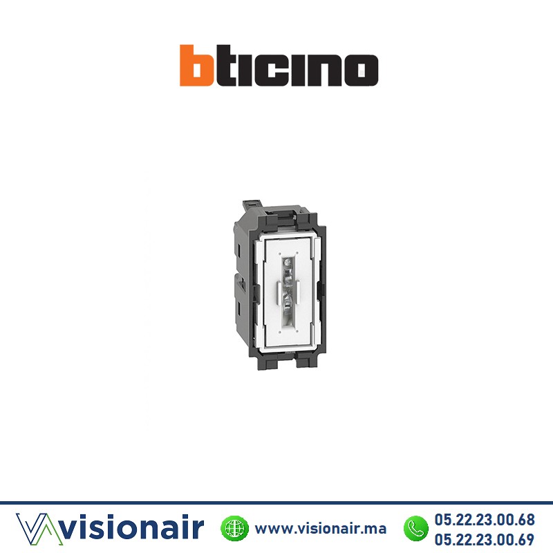 Poussoir 1M BTICINO Living Now BTK4005A Casablanca Maroc