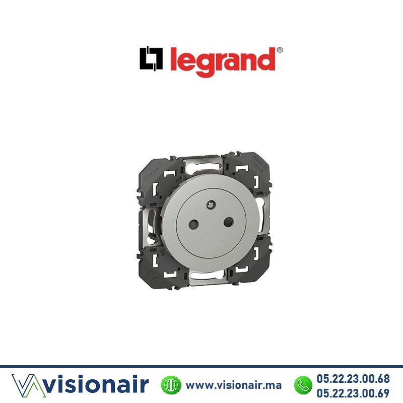 Prise de courant 2P+T surface LEGRAND Dooxie alu 600435 Casablanca Maroc