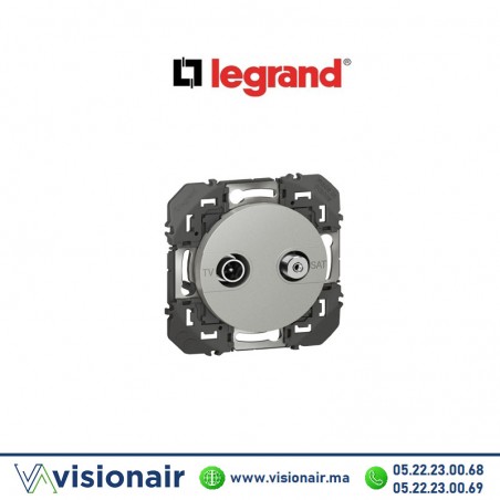 Prise TV-SAT étoile blindée dooxie finition alu LEGRAND Dooxie alu 600456 Casablanca Maroc