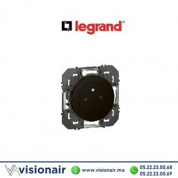 Prise de courant 2P+T surface LEGRAND Dooxie noir 095275 Casablanca Maroc
