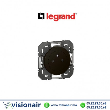 Prise de courant 2P+T surface LEGRAND Dooxie noir 095275 Casablanca Maroc