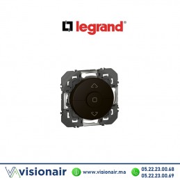 Poussoir Legrand Dooxie volets roulants Noir mat 600222 Casablanca Maroc
