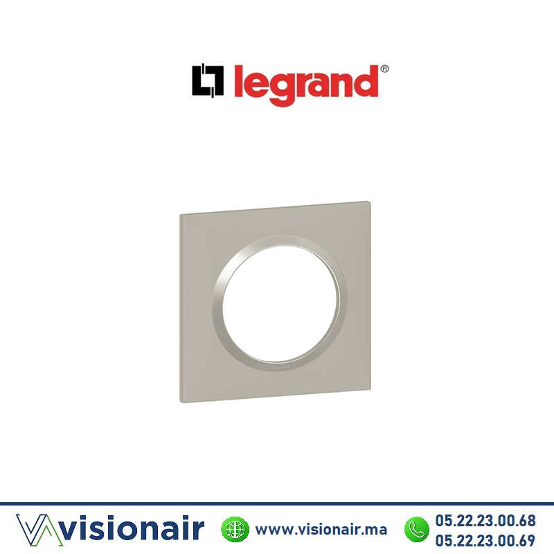 Plaque carrée 1 poste LEGRAND Dooxie plume 600821 Casablanca Maroc