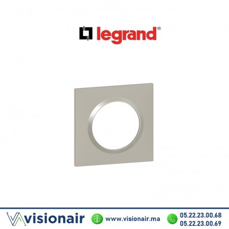 Plaque carrée 1 poste LEGRAND Dooxie plume 600821 Casablanca Maroc