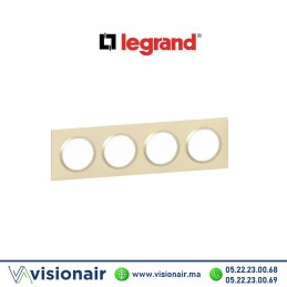 Plaque carrée 4 postes Legrand Dooxie plume 6 008 14 Casablanca Maroc