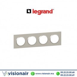 Plaque carrée 4 postes Legrand Dooxie plume 6 008 24 Casablanca Maroc
