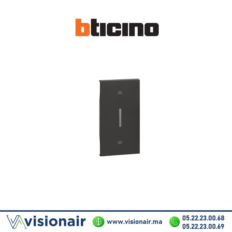 Enjoliveur volet roulant 2M Noir BTICINO Living Now BTKG06M2 Casablanca Maroc