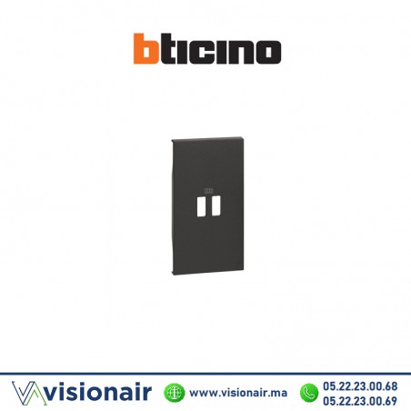 Enjoliveur Chargeur USB 2M BTICINO Living Now Noir BTKG12CCasablanca Maroc