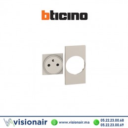Enjoliveur prise FR 2M BTICINO Living Now Sable BTKM55F Casablanca Maroc
