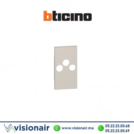 Enjoliveur Prise TV-R-SAT 2M Sable BTICINO Living Now BTKM26M2 Casablanca Maroc