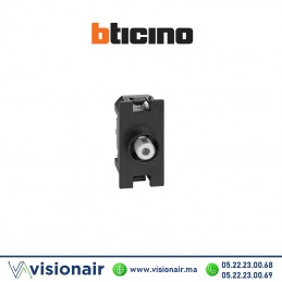 Prise TV Femelle 1M BTICINO Living Now noir BTK4202F Casablanca Maroc