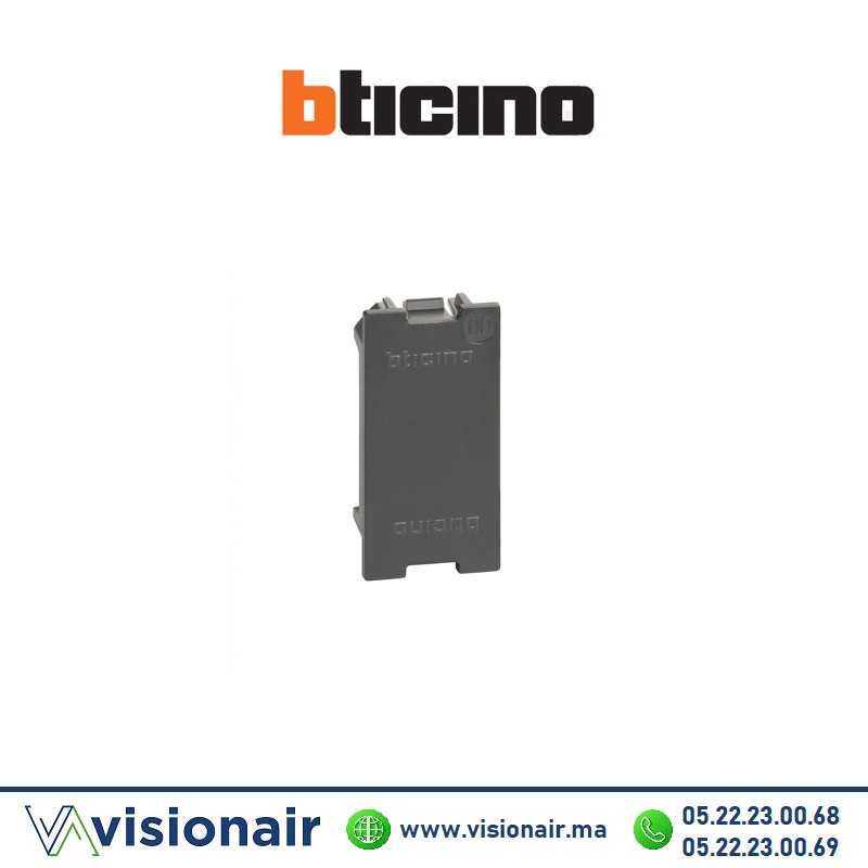Obturateur 1M BTICINO Living Now noir BTK4950 Casablanca Maroc