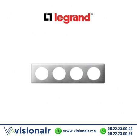 Plaque métal aluminium Legrand Céliane 4P 068924 Casablanca Maroc