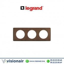 Plaque alu chocolat Legrand Céliane 3P 066793 Casablanca Maroc