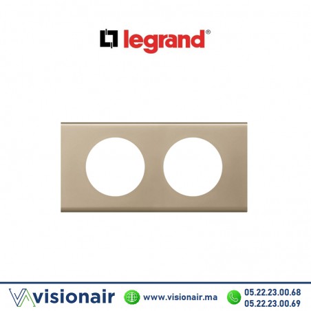 Plaque Nickel velours Legrand Céliane 2P 069112 Casablanca Maroc